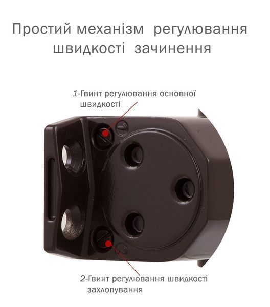 Дотягувач дверей RYOBI 9903 dark bronze 65 кг 3-2016325975 фото