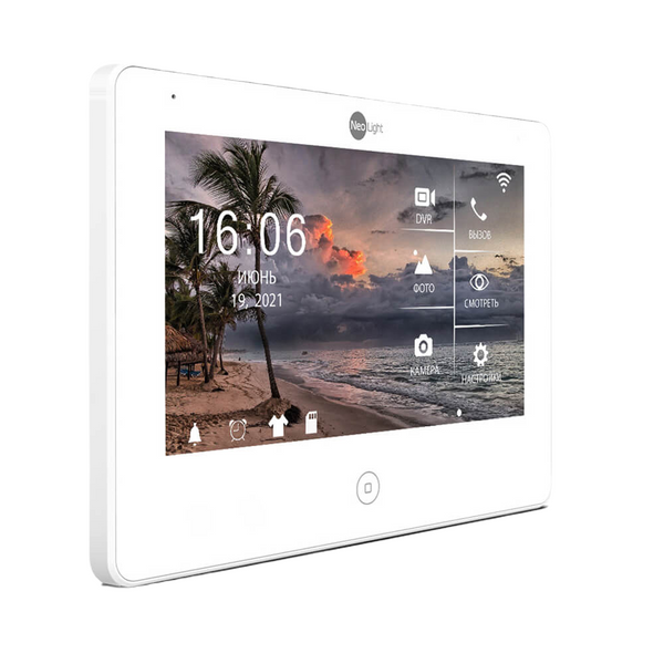 Комплект видеодомофона Neolight NeoKIT HD Pro WF Black: видеодомофон 7" с Wi-Fi с детектором движения и 2 Мп видеопанель 178458 фото