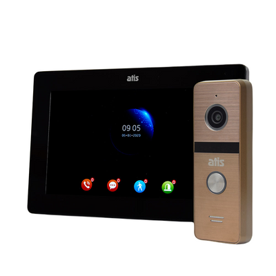 Комплект відеодомофона ATIS AD-770FHD Black + AT-400HD Gold 1229615 фото