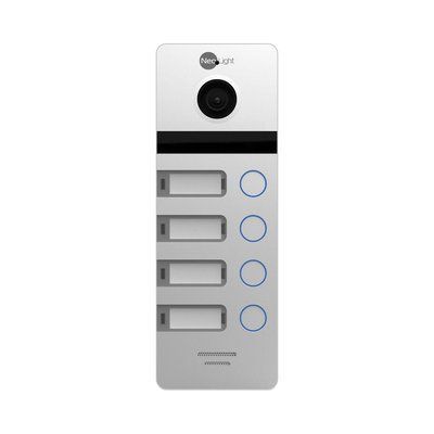 Видеопанель 2 Мп NeoLight MEGA/4 FHD Silver на 4 абонента 198413 фото