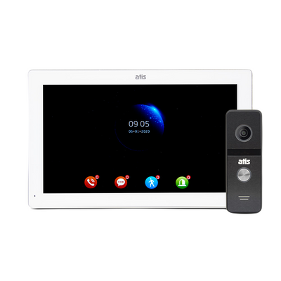 Комплект видеодомофона ATIS AD-1070FHD White + AT-400HD Black 1125911 фото