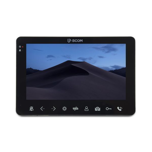 Комплект відеодомофона BCOM BD-780M Black Kit: відеодомофон 7" з детектором руху і відеопанель 215040 фото