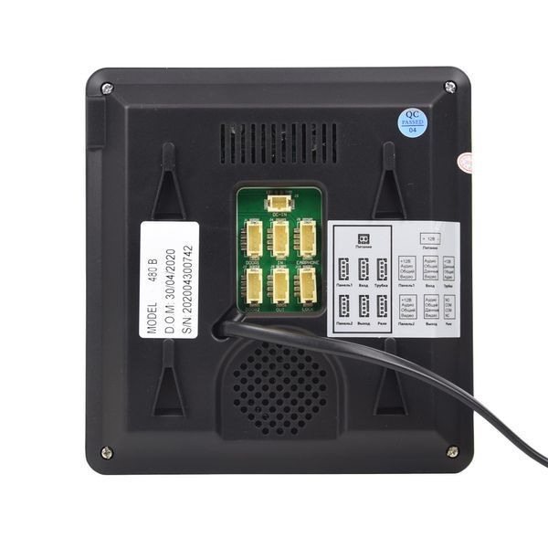 Комплект видеодомофона BCOM BD-480M Black Kit: видеодомофон 4" и видеопанель 240554 фото