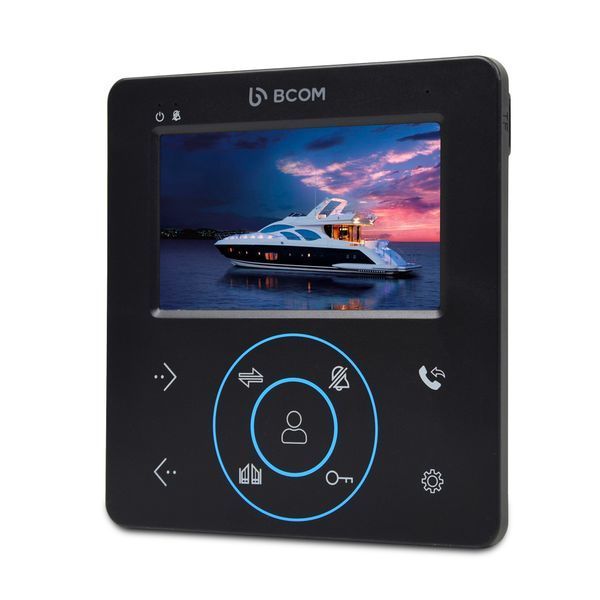 Комплект видеодомофона BCOM BD-480M Black Kit: видеодомофон 4" и видеопанель 240554 фото