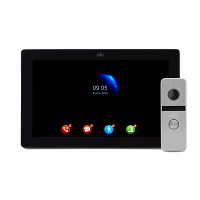 Комплект видеодомофона ATIS AD-1070FHD/T Black с поддержкой Tuya Smart + AT-400HD Silver 1125925 фото