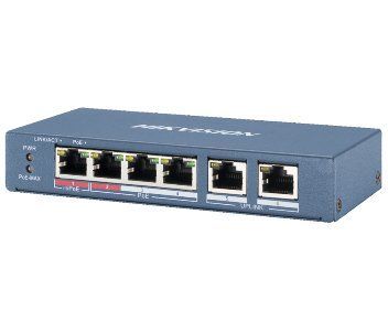 DS-3E0106HP-E 4-портовый неуправляемый POE коммутатор Hikvision 24283 фото