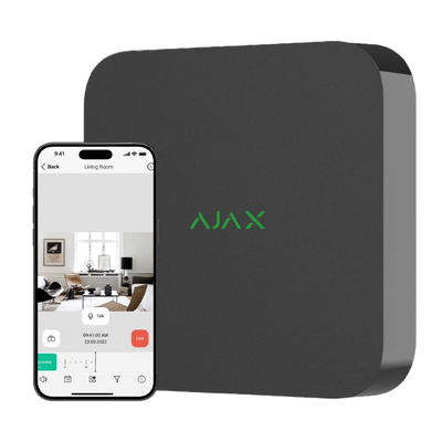 Ajax NVR (8ch) (8EU) black Мережевий&nbsp;відеореєстратор 1-30659 фото