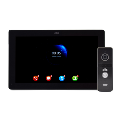 Комплект видеодомофона ATIS AD-1070FHD/T Black с поддержкой Tuya Smart + AT-400FHD Black 1125929 фото